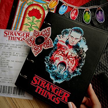 Канцелярские товары ручной работы. Ярмарка Мастеров - ручная работа Арт-планер, планер "Stranger Things", Очень странные дела. Handmade.