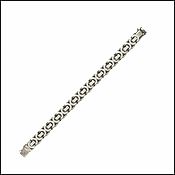 Silver Chain Figaro Bracelet