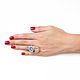 Order Quartz Ring, Blue ring, Pink Delicate ring. Irina Moro. Livemaster. . Rings Фото №3