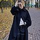  Пальто из шерсти и кашемира  Нуарный шик. Пальто. Сны о незабудке (snyonezabudke). Ярмарка Мастеров.  Фото №4