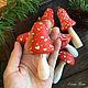 Деревянная елочная игрушка Мухомор. Игрушки. Тепло дома. Ярмарка Мастеров.  Фото №4