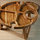 Wine table 'Romantic', diameter 32cm. Trays. SOFIWOOD. Online shopping on My Livemaster.  Фото №2