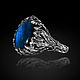 Кольцо с лабрадором Резная Трава. Кулон. Aventure.Jewelry. Интернет-магазин Ярмарка Мастеров.  Фото №2