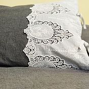 Для дома и интерьера handmade. Livemaster - original item Bedding sets. Bed linen with Richelieu sewing.Boiled. Handmade.