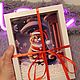 3 Д подарочная фоторамка Новогодний котик, картина, подарок на нг 2024. Новогодние сувениры. Foamy Bubble. Ярмарка Мастеров.  Фото №4