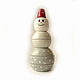 Toy Pyramid 'Snowman' (height 14 cm). Stuffed Toys. matrioska (mir-matrioshki). Online shopping on My Livemaster.  Фото №2