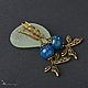 Earrings Long Moths Brass Murano Glass. Earrings. fiery-tale lampwork (fiery-tale). Online shopping on My Livemaster.  Фото №2