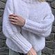 Белый свитер из мохера. Свитеры. SPITSA_shop. Ярмарка Мастеров.  Фото №4
