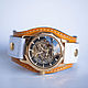 Citrus mechanical wrist watch on wide leather bracelet. Watches. MART. Online shopping on My Livemaster.  Фото №2