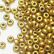 Материалы для творчества handmade. Livemaster - original item Czech beads 10/0 Yellow Gold 01720 10 g Preciosa. Handmade.