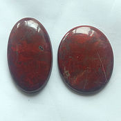Red Chalcedony Cabochons Set