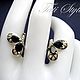 Заказать Серебряные серьги с сапфирами ,,BUTTERFLY WINGS,,. Tati Style. Ярмарка Мастеров. . Серьги классические Фото №3