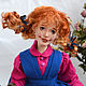Pippi Longstocking. doll custom, Dolls, Stary Oskol,  Фото №1