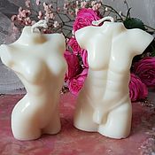 Сувениры и подарки handmade. Livemaster - original item candles: Soy shaped candles eco-friendly Adam and Eve. Handmade.