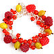 Order Bracelet 'Summer in the palm of your hand' (red currant). VisNa. Livemaster. . Bead bracelet Фото №3