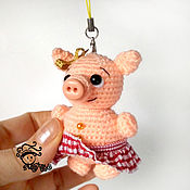Куклы и игрушки handmade. Livemaster - original item Runasimi pig keychain toy pendant. Handmade.