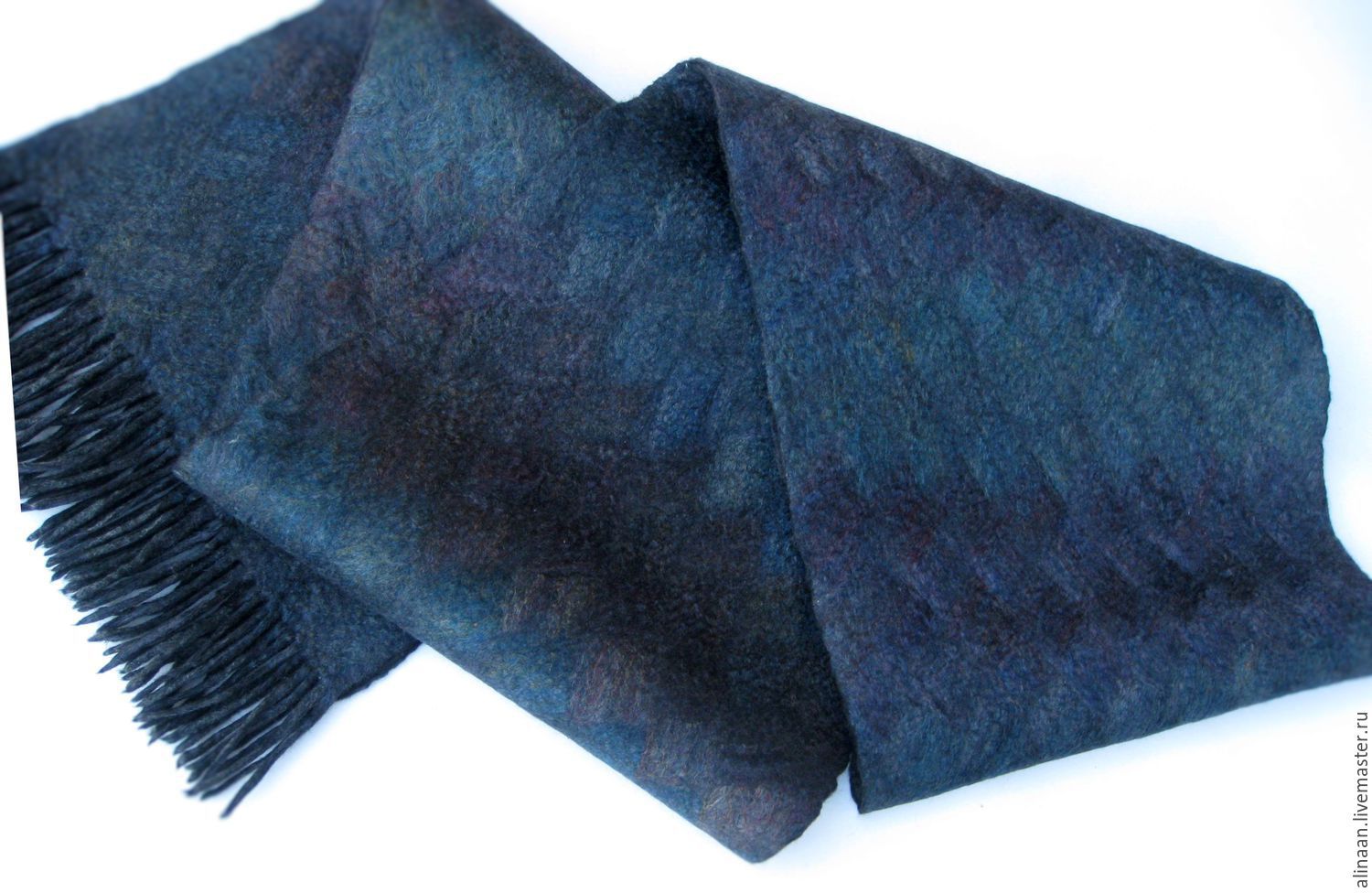 Men's felted scarf 'Scandinavia', Scarves, Moscow,  Фото №1