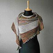 Аксессуары handmade. Livemaster - original item A copy of the Shawl product: Merino colored wool shawl.. Handmade.