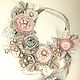 Powder pink or Precious. Necklace, two flower. Jewelry Sets. ms. Decorator. My Livemaster. Фото №6