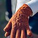 Перчатки из шерсти с кашемиром. Перчатки. Malina-knit. Интернет-магазин Ярмарка Мастеров.  Фото №2