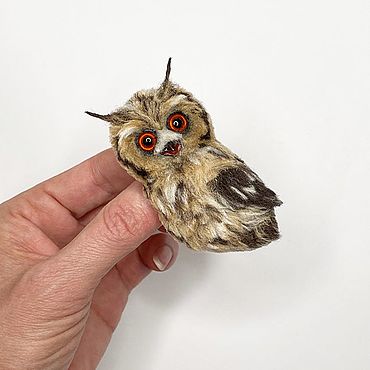 Украшения ручной работы. Ярмарка Мастеров - ручная работа Брошь «Сова». Handmade.
