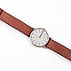 Solid Burgundy Genuine leather strap. Watch Straps. Asketica. Online shopping on My Livemaster.  Фото №2