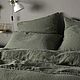 A SET OF BED LINEN MADE OF PURE LINEN 'OLIVA', Bedding sets, Moscow,  Фото №1