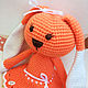 Игрушка Зайка вязаная. Мягкие игрушки. Вязаные аксессуары. Miss Knitty.. Интернет-магазин Ярмарка Мастеров.  Фото №2