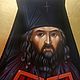 Икона "Святитель Иоанн архиепископ Сан-Францисский". Иконы. Юлия. Интернет-магазин Ярмарка Мастеров.  Фото №2