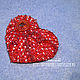 Брошь Heart. Брошь-булавка. Himawari shop. Интернет-магазин Ярмарка Мастеров.  Фото №2