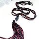 With pendant of garnet. Necklace. Magical Beauty Gems. My Livemaster. Фото №4
