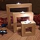 Заказать Подсвечник 3 в 1 Квадрат. Жестовое Wood Art. Ярмарка Мастеров. . Настольные лампы Фото №3