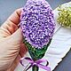 Брошь Сирень из бисера ручная работа. Брошь-булавка. Stitch by Stitch броши из бисера, вышивка и игрушки. Ярмарка Мастеров.  Фото №4