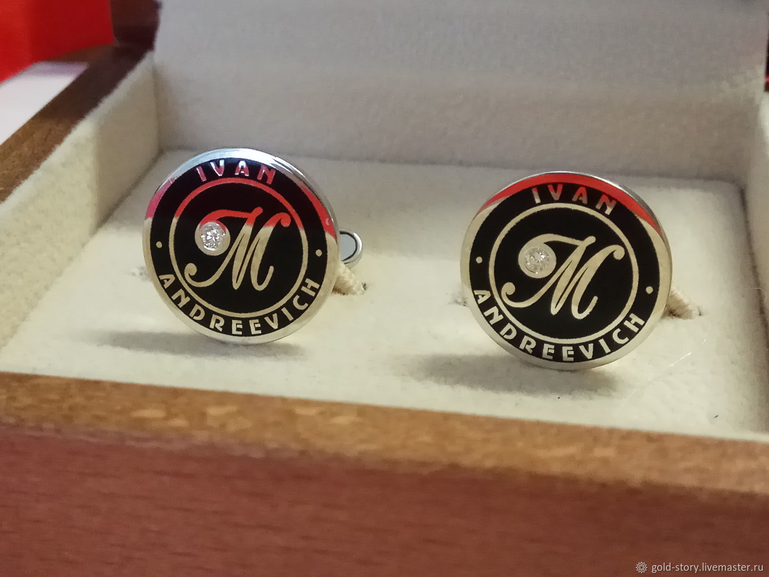 Запонки на заказ с инициалами – заказать на Ярмарке Мастеров – EOVT7RU ...