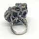 Order Splendor ring made of 925 sterling silver and pyrite with growths IV0043. Sunny Silver. Livemaster. . Rings Фото №3
