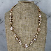 Украшения handmade. Livemaster - original item Necklace made of natural mother - of- pearl 