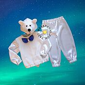 Одежда детская handmade. Livemaster - original item New Year`s Costume of the polar bear umka. Handmade.