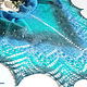 shawl of the County, gifts for women girl, sea, wave, turquoise, blue, wool shawl, gift for the new year 2016