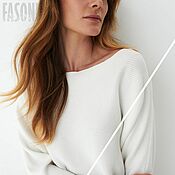 Одежда handmade. Livemaster - original item Jerseys: White women`s sweater 