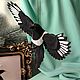 Сорока. Ватная ёлочная игрушка. Елочные игрушки. Wonderful bird. Irina Zhovner. Ярмарка Мастеров.  Фото №5