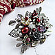 Brooch "Bordeaux hellebore", Brooches, Moscow,  Фото №1