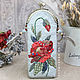 eyeglass case: ' Red poppy'. Japanese patchwork, Eyeglass case, St. Petersburg,  Фото №1