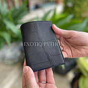Сумки и аксессуары handmade. Livemaster - original item Passport cover crocodile leather. Handmade.
