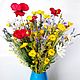 Интерьерный букет искусственных цветов "Русское поле", Цветы, Шаховская,  Фото №1