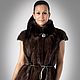 The vest is made of Mink Fur with Embroidery, Vests, Kirov,  Фото №1