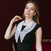 Аксессуары handmade. Livemaster - original item Collar with lapels Vologda lace. Handmade.