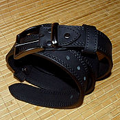 Аксессуары handmade. Livemaster - original item leather belt.