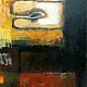 Abstract painting black square yellow silver. Pictures. paintmart (oikos). My Livemaster. Фото №4