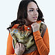 Felt Scarf-Snood "Autumn Colours". In Two turns, Scarves, St. Petersburg,  Фото №1