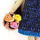 Muñeca de punto Lucía. Serie ' chicas de Invierno». Stuffed Toys. Estrella (star-knitting). Интернет-магазин Ярмарка Мастеров.  Фото №2